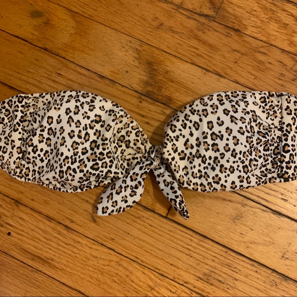 VICTORIA SECRET Cheetah bandeau bikini top